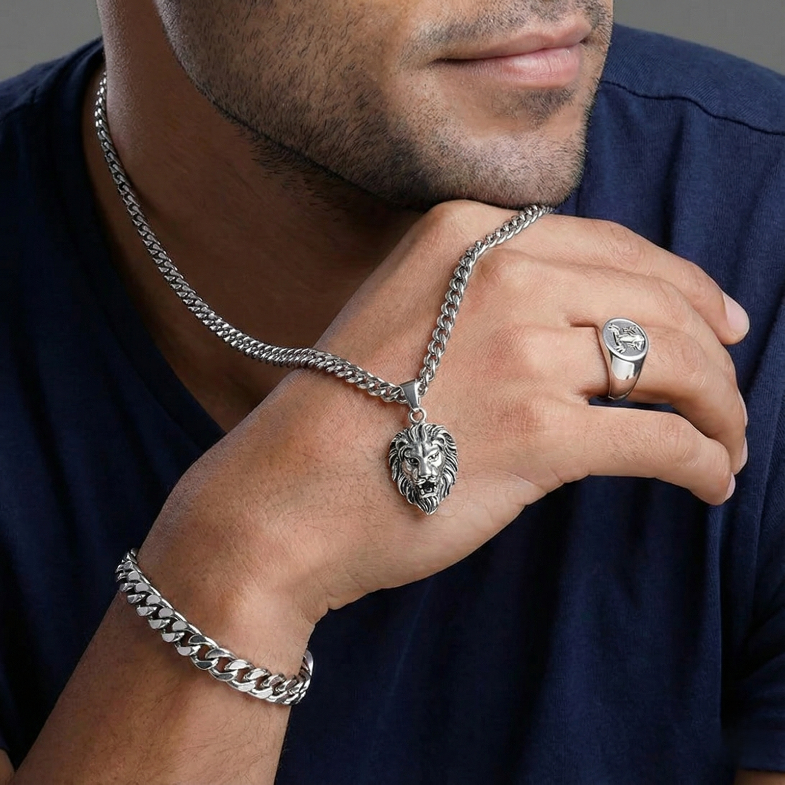 Mens Silver Sets Collections
